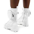 Pikkukuva 3 / 4: Platform-saappaat Plus Size - Naisten saappaat - Perfet White 40