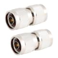 Miniatyrbilde 4 av 5: 2 stk. 50 ohm messing N Type hann til hann adapter rett kontakt - Perfekt