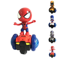 Miniatyrbilde 5 av 8: Spiderman Action Figur 360° rotasjon Bil & Dukke Lys & Lyd - Perfet Spider-Man
