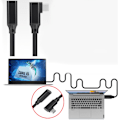 Miniatyrbild 6 av 10: USB kabelförlängare Datakabel Förlängningskabel Typ-C hane till hona USB kontakt Förlängningskabel för PC- Perfet 2m