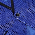 Miniatyrbillede 4 af 5: Sliktaa Herre Sequin Svalehalefrakke Jakke Fest Show Tux Kjole Frakke - Perfekt Blue S