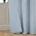 Miniatyrbillede 2 af 5: Luksuriøse termisk isolerede gardiner, tykke, solide, effektive mørklægningsgardiner - Perfekt Light Gray W 59x H 71 150cm*180cm