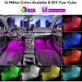 Miniatyrbilde 4 av 4: Bil LED innvendig belysning 4stk 72 LED ambient belysning Billys - Perfet