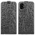 Pikkukuva 1 / 4: Yhteensopiva R64 Texture pystysuuntaan avautuvan nahkaisen puhelinkuoren kanssa - Perfet Black For Samsung Galaxy Xcover 7 Pro