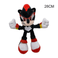 Miniatyrbilde 4 av 5: Sonic Hedgehogs Leketøy Myk plysj Figuretoys tegneserie kosepute Red-20cm