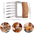 Miniatyrbillede 2 af 6: Kødkløer til Pulled Pork Meat Claws BBQ gafler Rustfrit stål - Perfet