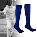 Miniatyrbilde 3 av 5: Fektesokker for menn Beskyttende fektestrømper fiber Lange fortykkede over kneet Fektesokker for barn Ungdom Voksen Fotball Kvinner-Perfekt Blue L