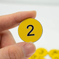 Miniatyrbild 3 av 4: Numrerade Taggar Graverade Nummer Taggar Id Taggar Nyckel Taggar Utan Hål-Perfekt 301-500 Yellow