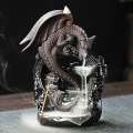 Miniatyrbilde 4 av 6: Keramisk Dragon Røkelsesbrenner Foss Tilbakestrøm Røkelsesholder Aromaterapi Ornament Dekor Hjem