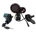 Miniatyrbild 1 av 5: Qs-s4 36v-60v tumgrepp LCD-display-kit + 3-polig tändningslåsnyckel för Zero 8 9 10 8x 10x elsparkcykel 6-polig display - perfekt