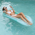 Miniatyrbillede 2 af 5: Voksen Pool Oppustelig Solstol Pool Float med Hovedpude, Swimming Pool Sommer Strand Legetøj til Party-Perfet red with canopy