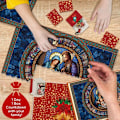 Miniatyrbillede 2 af 6: Julekrybbe adventskalenderpuslespil 2023 puslespil 24 dages nedtælling til julepuslespil Julelegetøj til børn gaver -Jesus style 70x50cm