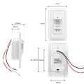 Miniatyrbillede 4 af 5: Automatisk Tænd/Sluk Sensor Kontakt Bevægelse Infrarød Pir Tilstedeværelsesdetektor Væg Lys Lampe Ft-Perfet