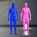 Miniatyrbillede 5 af 5: Heltæts unisex spandex stræk voksen tøj Zentai forsvindende mand tights - perfekt White 140CM