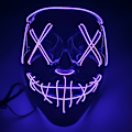 Miniatyrbillede 3 af 3: Halloween Enemy Glow Mask Ghost Step Dance Cold Light Easter 5# 27X17cm
