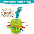 Miniatyrbilde 3 av 5: Pop-up dinosaurleker for gutter og jenter i alderen 3-8 år, klassiske pop-up brettspill for barn, selskapsleker for barn, 3+ års gave til gutter - Perfekt