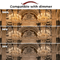 Miniatyrbilde 3 av 5: 42W E14 C35 Dimbar halogenpære AC 220-240V Varmhvit 2700K e14 transparent halogen lyspære (10 stk.) - Perfekt