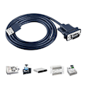 Pikkukuva 2 / 5: USB-sarjaporttisovitin 9-napaiselle RS232:lle, USB-RS232 -tuki Windows 8/10 - Perfet 3m