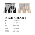 Miniatyrbillede 3 af 10: High Waist Body Shaper Sømløs mavekontrol Shapewear Sort-perfet Black L