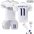 Miniatyrbillede 1 af 2: 2024-2025 Real Madrid Hjemmebørnefodboldtrøje nr. 11 Rodrigo- Perfet 26