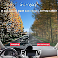 Miniatyrbild 3 av 5: Passar Peugeot 206 1998-2012 Halkskyddande instrumentbräda skyddsplatta bildelar solskydd matta 1999 2000 2001 2002 2003 2004-Perfet Left Hand Drive Red Edge