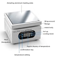 Miniatyrbild 4 av 5: Aluminiumplatta Värmestation Elektronisk Varmplatta Bord Förvärmning PlatCompatible withm 0-400℃ Kompatibel med BGA Plantin-Perfet BY1515 - EU Plug