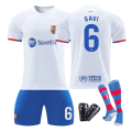 Miniatyrbillede 1 af 3: 23-24 FC Barcelona udebanetrøje Pedride Jong fodboldkamp kneepad 24#With socks