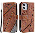 Miniatyrbillede 1 af 5: Til iPhone 12 mini Telefon Cover Wallet Læder Telefon Beskyttende Cover Hud Touch Tekstur-Perfekt Style D
