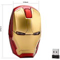 Miniatyrbillede 2 af 6: Ergonomisk trådløs mus Cool Iron Man Mouse 2.4 G bærbar