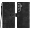 För Samsung Galaxy S24 Mobiltelefonfodral Tryckt PU Läder Plånboksställ Anti-fall Skyddsfodral-Perfet Style A