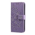 Miniatyrbilde 2 av 4: Syvbladblomster preget skinn telefondeksel - Perfekt Compatible with MotorolaMoto G55