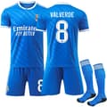 2025-2026 Real Madrid bortedrakt (inkludert Valverdes #8 sokker) L
