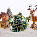 Miniatyrbillede 1 af 5: 60 cm diameter oppustelig julekugle (grøn)
