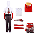 Miniatyrbild 1 av 5: Insidan Ut 2 Cosplay Kostym Party Maskerad Jumpsuit Bodysuit-Perfekt Anger 170