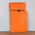 1 st Retro Metall Väggmonterad Postlåda Hink Tidningsbrevlåda Post Trädgårdsdekor-Perfet 1PC-ORANGE