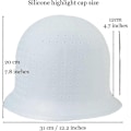 Miniatyrbild 2 av 5: Silikon Höglysningshatt, Höglysningshatt och krok, Hårfärgningshatt, Hårfrostningshatt, Höglysningsfrostningshatt - Perfekt White