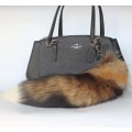 Pikkukuva 3 / 5: Sunny Fox Tail Fur avaimenperä - Super valtava ja pörröinen Cosplay Toy Handbag Accessories (40cm - Perfet