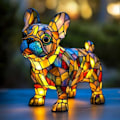 Miniatyrbilde 2 av 2: Hundeserie Kunst Nattlys - Perfekt F