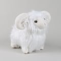 Miniatyrbilde 2 av 5: Highland Sheep Scottish highland ull leketøy imitert sauedukke - Perfet white