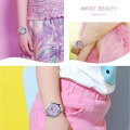 Miniatyrbillede 6 af 7: Unicorn Watch Børneur Rainbow Animal Børn Piger Læderrem Analog Legering Quartz ure Armbåndsur Silver