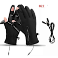 Miniatyrbillede 1 af 5: Vandtætte Handsker til Mænd, Ultimative Vinteropvarmede Vindtætte Handsker - Perfekt 022black A XXL