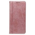 Miniatyrbilde 4 av 5: Kompatibel med Nothing Phone (3a) Deksel Skjult Magnetisk Lukking Kalveskinn Tekstur Lær Telefondeksel - Rød-Perfet Rose Gold