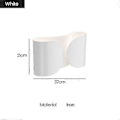 Miniatyrbillede 1 af 5: Flos Foglio LED Væglampe Moderne Sconce Væglampe Indendørs Indretning til Soveværelse Seng Sort Guld Hvid Metal Væglampe - Perfekt WHITE cool white