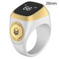 Miniatyrbillede 1 af 6: Smart Tasbih Tally Counter Ring til muslimer Zikr Digital Tasbee - Perfet White