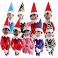 Miniatyrbillede 2 af 2: Elf Dukke Julepynt Børnegave Overraskelse Plyslegetøj Jule Reindeer Elves Pink Rød Farver-Perfekt Purple girl