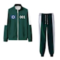 Miniatyrbilde 1 av 5: Squid Game Kostyme, Squid Game Barn Kostyme, Squid Game Sportsklær, Koreansk Folkespill Kostyme Sett, Squid Game Barn Kostyme, Cosplay-Perfet Dark Green E,100 cm