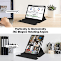 Miniatyrbild 2 av 5: Kompatibel med Lenovo Tab M11 (Xiaoxin Pad 11 2024) Fodral PU+Akryl Tablet Ställ Skydd med Bluetooth Tangentbord-Perfet Black Style F Lenovo Tab M11 (Xiaoxi
