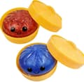 Blinkende dumplings, myk og søt blinkende dumplingboks, myke og søte dumplingleker, angstlindrende dingser, myk og stresslindrende deig. 2pcs-d