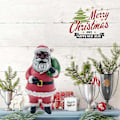 Miniatyrbillede 5 af 6: Julepynt Attraktivt mini tegneseriescenelayout Harpiks Klassisk stil julemandsdukkepynt til hjemmet - Perfet