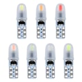 Miniatyrbillede 6 af 6: 5 stk T5 Led bil interiør lys indikator instrumentbræt måler - Perfet White